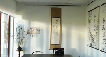 Japonų tapybos sumi-e ir kaligrafijos pristatymas