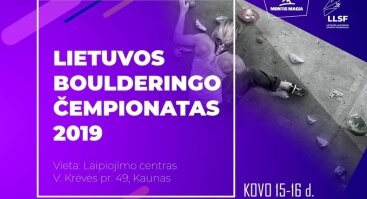 Lietuvos Boulderingo Čempionatas 2019