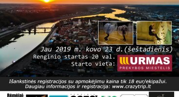 Orientacinės automobilių varžybos Kaune CRAZY TRIP 2019-03-23