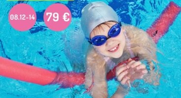 Vaikų plaukimo stovykla "Jūrų liūtas" 08.12-14 d. TIK 79 Eur!
