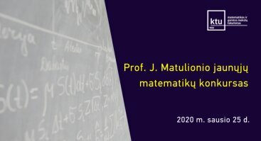 31-asis Respublikinis profesoriaus Jono Matulionio jaunųjų matematikų konkursas