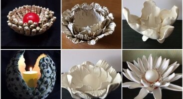Keramikos dirbtuvės Šeimai "Žvakidė - gėlės žiedas"