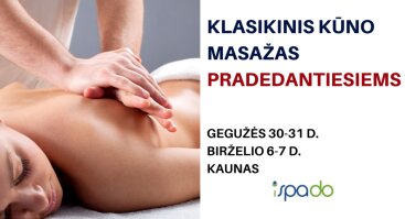 Kūno masažo mokymai PRADEDANTIESIEMS Kaune