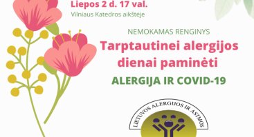Tarptautinės alergijos dienos minėjimas (Alergija ir Covid-19)