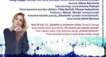 Poezijos pavasaris 2020 Kaune: Kačerginės poezijos žydėjimo šventė