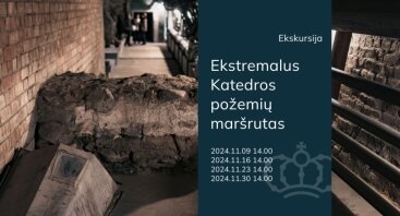 Ekskursija „Ekstremalus Vilniaus katedros požemių maršrutas“