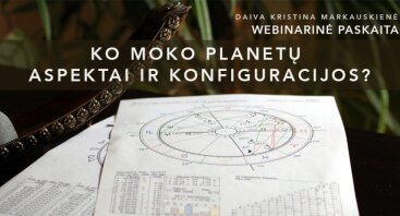 Webinarinė paskaita (online) "Ko moko planetų aspektai ir konfiguracijos"