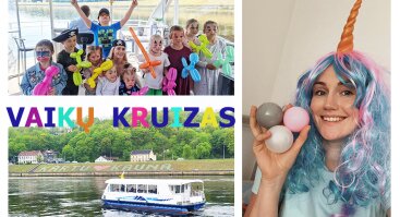 Linksmasis vaikų kruizas laivu Kaunas su specialia programa