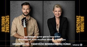 HOLIVUDO ŽVAIGŽDĖS | Lina Rastokaitė, Jokūbas Bareikis ir gyvo garso grupė