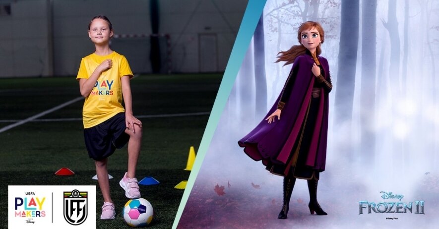 UEFA Playmakers Disney Frozen MFA Bitės akademijoje