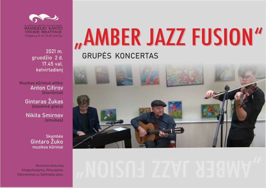 Grupės „AMBER JAZZ FUSION“ koncertas