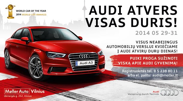"Moller Auto Vilnius" Audi centras